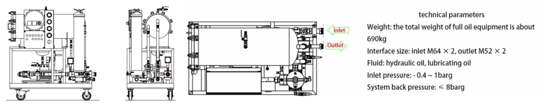 Coalescence and Separation Light Diesel Oil Purification System for Low Viscosity Lube Oil